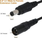 Dc Adaptör Uzatma Kablosu 3 Metre 5.5mm x 2.1mm Dişi Erkek thumbnail 3