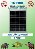 ELEKTRİKLİ ÇİT İÇİN GÜNEŞ PANELİ 25W - 1