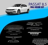 Volkswagen Passat Uyumlu B8.5 Krom Set (Cam Çerçeve.-Yan Kapı Çıt.-Difüzör Çıta-Ön Tampon Çıta.-Arka Tampon Çıt.-Far Çıtası.- Sis Farı Çıtası) Parça - 1