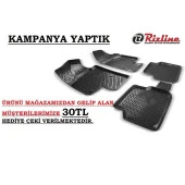 Mercedes A Uyumlu Serisi W176 2012 Sonrası 3D Havuzlu Paspas Rizline - 1