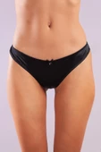 GITANA A Plus Siyah Arkası Dantelli Mini String Tanga - 1