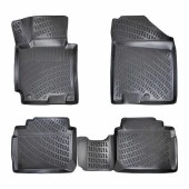 Mercedes E Serisi için W210 1996-2002 3D Havuzlu Siyah Paspas Seti - 2