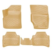 Chevrolet Captiva 2006-2018 için 3D Havuzlu Bej Paspas Seti - 1