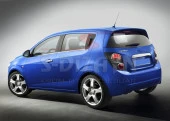 Chevrolet Aveo 2 için Hatchback Krom Cam Çıtası 4 Parça 2012 Üzeri - 1