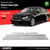 Chevrolet Cruze Sedan için Krom Cam Çıtası 6 Parça 2009 Üzeri thumbnail 1