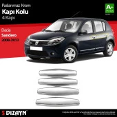 Dacia Sandero Krom için Kapı Kolu 4 Kapı 2008-2013 thumbnail 1