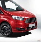 Ford Courier Krom için Ön Tampon Çıta 2 Parça 2014-2017 - 1