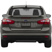 Ford Focus 3 için Sedan Krom Bagaj Alt Çıtası 2011-2018 thumbnail 1