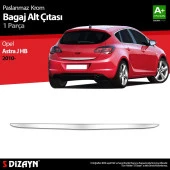 Opel Astra J için Hatchback Krom Bagaj Alt Çıta 2010 Üzeri - 1
