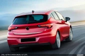Opel Astra K için Hatchback Krom Bagaj Alt Çıta 2015 Üzeri - 1