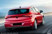 Opel Astra K için Hatchback Krom Arka Tampon Çıta 2015 Üzeri thumbnail 4