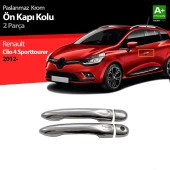 Renault Clio 4 için Sport Tourer Krom Kapı Kolu 2 Kapı 2012 Üzeri - 1
