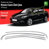 Renault Fluence Krom için Cam Üst Çıtası 4 Parça 2010 Üzeri - 1
