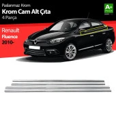 Renault Fluence Krom için Cam Çıtası 4 Parça 2010 Üzeri - 1