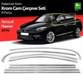 Renault Fluence Krom için Cam Çerçeve Seti 8 Parça 2010 Üzeri thumbnail 1