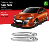Renault Megane 3 için Krom Kapı Kolu 2 Kapı Sensörlü 2010-2016 - 1