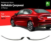 Fiat Egea Sedan için Krom Arka Reflektör Çerçevesi 2 Parça. 2015 Üzeri thumbnail 1