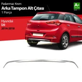 Hyundai İ20 Krom için Arka Tampon Alt Çıtası 1 Parça. 2014-2018 thumbnail 1