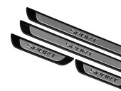 Mazda 3 Hatchback için Krom Kapı Eşik Koruması Sport Line 2003-2009 4 Parça thumbnail 2