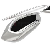 Volkswagen Tiguan Krom için Egzoz Görünümü Difüzör 3 Parça 2020 Üzeri A+Kalite thumbnail 4