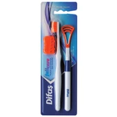 Difaş Full Care Diş Fırçası Ve Dil Temizleyici Ağız Bakım Seti - Turuncu - 1