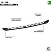 Peugeot Partner 2 için Tepee M-Line Gri Arka Koruma 2008-2018 - 1