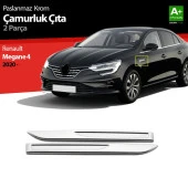 Renault Megane 4 için Krom Çamurluk Sinyal Çıtası 2 Parça. 2020 Üzeri - 1