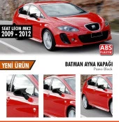 Seat Leon Mk2.5 için Batman Yarasa Ayna Kapağı Piano Black / 2009-2012 Makyajı Kasa - 1