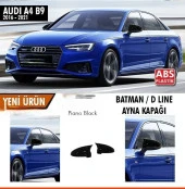 A4 B9 Batman için Yarasa Ayna Kapağı Piano Black / 2016-2021 - 3