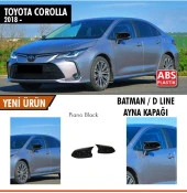 Toyota Corolla E210 için Batman Yarasa Ayna Kapağı Piano Black / 2018 Sonrası - 1