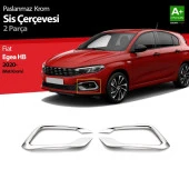 Fiat Egea Hatchback için Krom Sis Çerçevesi 2 Parça. 2020 Üzeri (Mat Krom) - 1