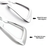 Fiat Egea Hatchback için Krom Sis Çerçevesi 2 Parça. 2020 Üzeri (Mat Krom) - 4