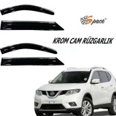 Krom Cam Rüzgarlığı Nissan X-Trail 2014-2020 için / Caru402 - 1
