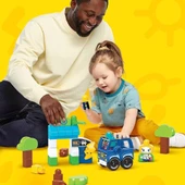 Mega Bloks Doğa Dostu Otobüs Seti, yürüme çağındaki çocuklar için yapı oyuncakları HDX90 - 4