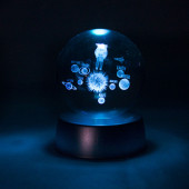 Cam Küre Işıklı Renk Değiştiren Küre Astronotlu Güneş Sistemi - 1