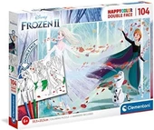 Clementoni  104 Parça Double Face Coloring Puzzle  Frozen 2 - 1