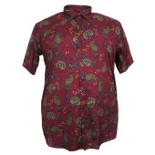 Büyük Beden Erkek Gömlek Likralı Kısa Kol - 1