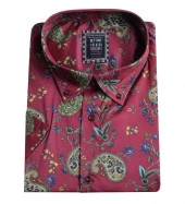 Büyük Beden Erkek Gömlek Likralı Kısa Kol - 2