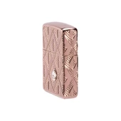 Zippo Çakmak 49702 Armor Geometric Diamond Pattern Design - 4