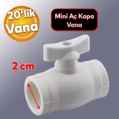 Küresel Pprc Mini Vana Plastik 20lik Pvc Vanası Dişsiz Aç Kapa Boru Kaynak Makine Bağlantılı - 1