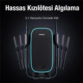 Baseus Super Araç Şarjı Led Işıklı Otomatik Kilitleme Kablosuz 15W Araç Şarjı Araç Telefon Tutucu - 4