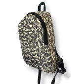 Balp Modern Tasarım Askeri Desenli Bej Renkli Hem Sırt Hem Laptop Çantası - 1