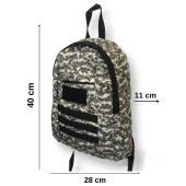 Balp Modern Tasarım Askeri Desenli Bej Renk Hem Sırt Hem Laptop Çantası - 2