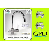 Gpd MAR70 Eviye Bataryası Arıtma Çıkışlı Armatür Ve Filitreli Ara Musluk 2 Adet GPD thumbnail 1