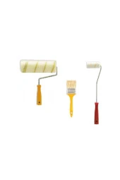 3 Parça Boyacı Seti Rulo + Kestirme Fırça + Parmak Rulo - 1