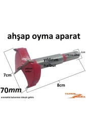 Mobilya Menteşe Yuva Açma 70mm Freze Yetmişlik Mumluk Tabanı Açma Oyma Freze Ahşap - 2