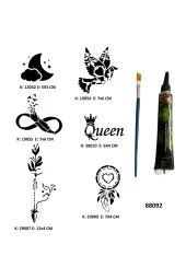 Düş Kapanı Sonsuzluk Hint Kınasıyla Geçici Dövme Yapma Kiti - 1