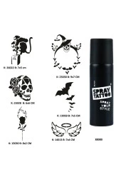 Sıradışı Hayatlar Spray Tattoo Geçici Dövme Seti Dark Sprey Dövme Kiti - 1