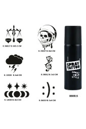 Gökyüzünün Adaleti Spray Tattoo Geçici Dövme Seti Dark Sprey Dövme Kiti - 1