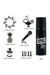 Hayalperest Modeller Spray Tattoo Geçici Dövme Seti Dark Sprey Dövme Kiti - 1